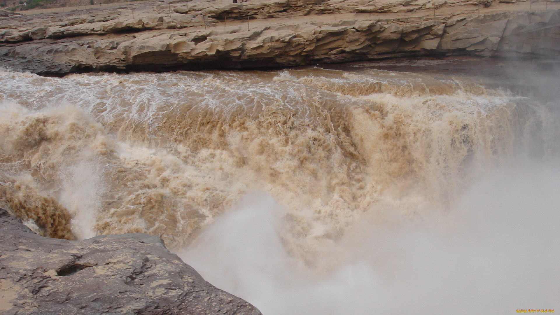 , , river, yellow, hukou, waterfall, china